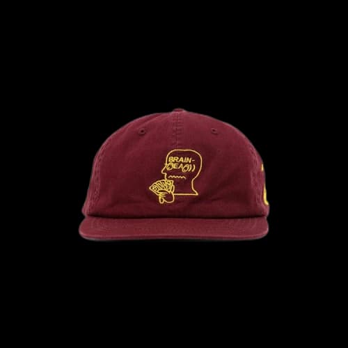Brain Dead x Magic: The Gathering Embroidered 6 Panel Cap 'Burgundy'