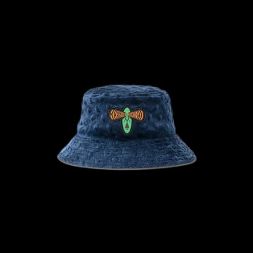Brain Dead Embossed Fur Bucket Hat 'Navy'