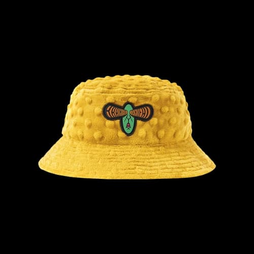 Brain Dead Embossed Fur Bucket Hat 'Yellow'
