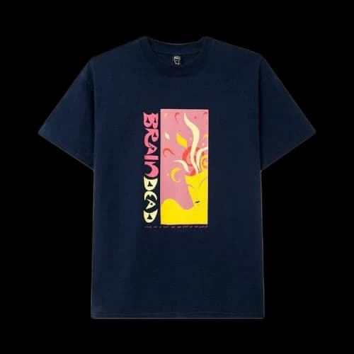 Brain Dead Seat Saver T-Shirt 'Navy'