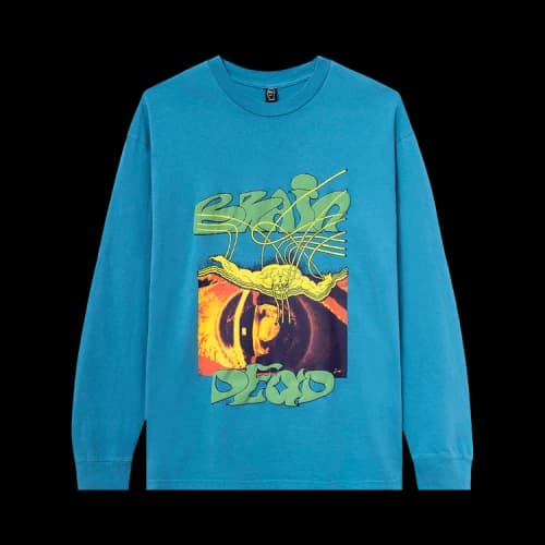 Brain Dead Puppet Long-Sleeve Tee 'Blue'