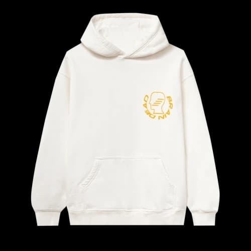 Brain Dead Folk Healing Long-Sleeve Hooded Sweatshirt 'Natural'