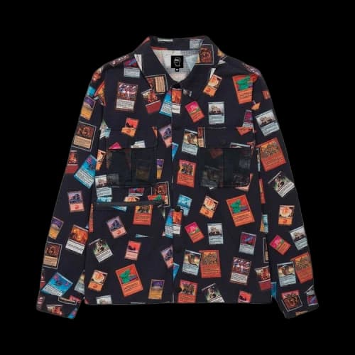 Brain Dead x Magic: The Gathering Cards Shirt 'Navy'