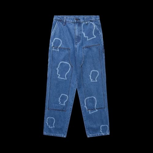 Brain Dead Double Knee Utility Pant 'Indigo'