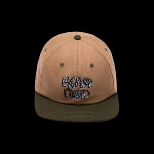 Brain Dead 6 Panel Cap 'Nutmeg'