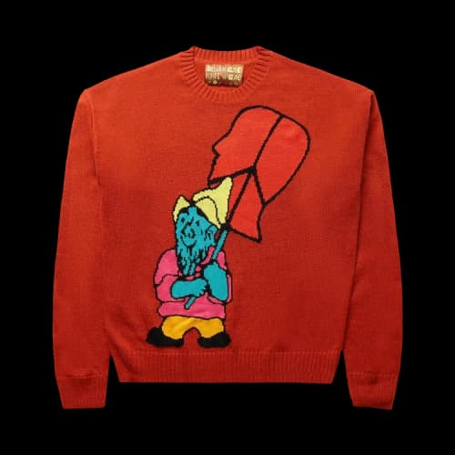Brain Dead Gnome Sweater 'Terracotta'