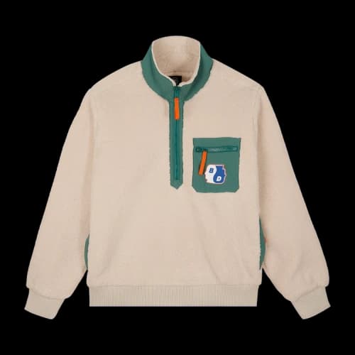 Brain Dead Yin Yang Half Zip Jacket 'Cream'