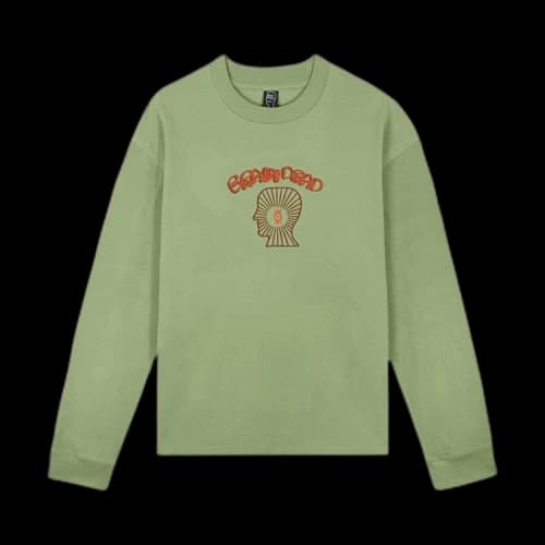 Brain Dead Oracle Pique Long-Sleeve Shirt 'Green'