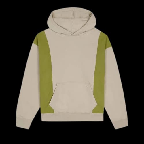 Brain Dead Mendoza Cropped Hooded Sweatshirt 'Tan'
