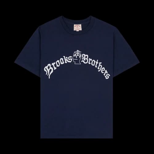 Brain Dead x Brooks Brothers California Logo Tee 'Navy'