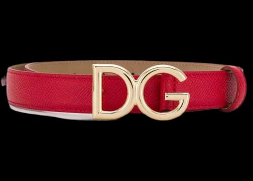 Dolce & Gabbana DG Logo Belt Red