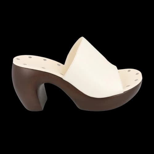 Givenchy G Clog Heel Sandals Ivory (Women's)