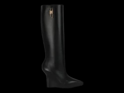 Givenchy G-Lock Knee-High Wedge Boots Black (Women's)