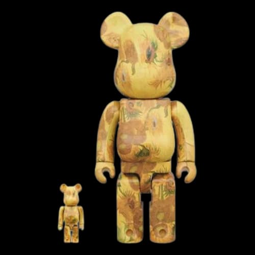 Bearbrick Van Gogh Museum Sunflowers 100%+400%