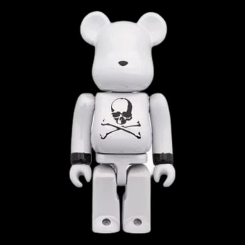 Bearbrick MMJ Mastermind JAPAN White CHROME 1000%
