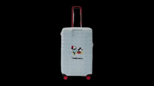Disney x BEIS Medium Check-In Luggage Cover Blue Jeans