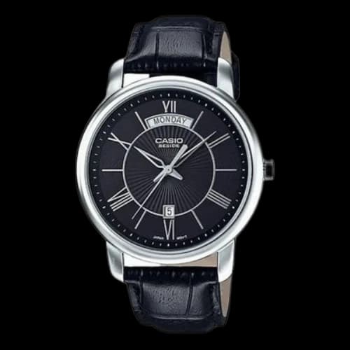 CASIO Fashion Stylish Quartz Watch Leather Strap Mens Analog