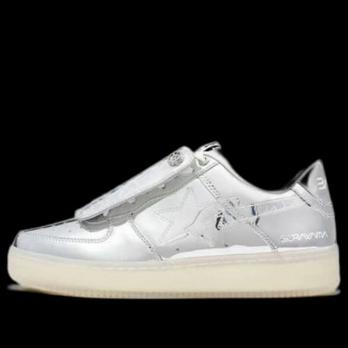 A Bathing Ape Bape STA Low 'Silver'