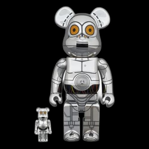 Bearbrick BE@RBRICK Star War TC-14 (TM) Silver Plating 100%+400%