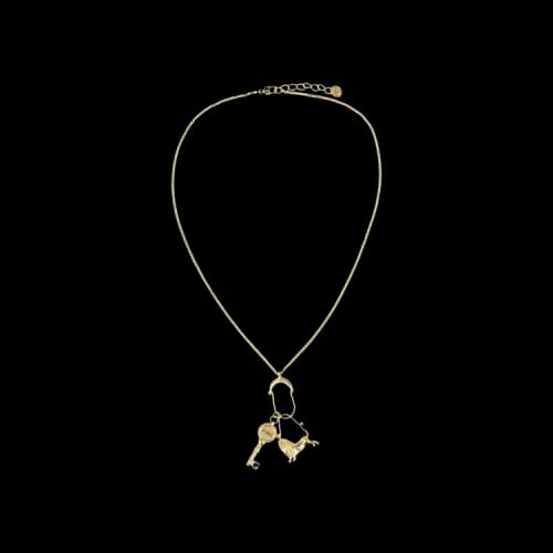 Givenchy Leo Zodiac Necklace With Key 'Gold'