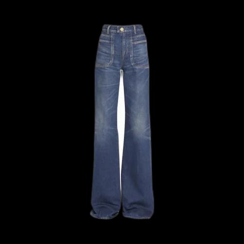 Balmain High Waisted Flared Jeans 'Blue'