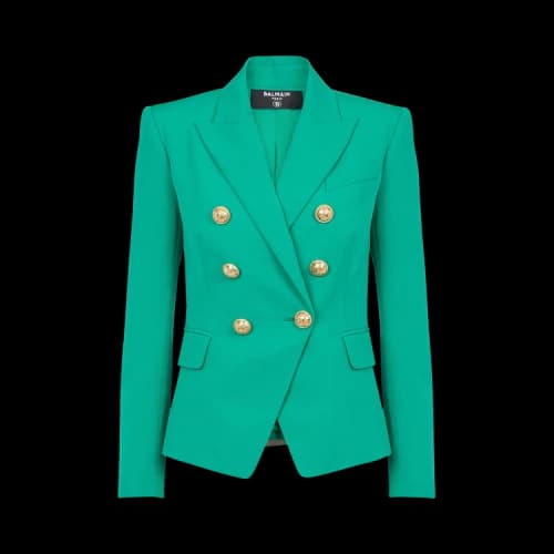 Balmain Classic 6 Button Jacket 'Emerald'
