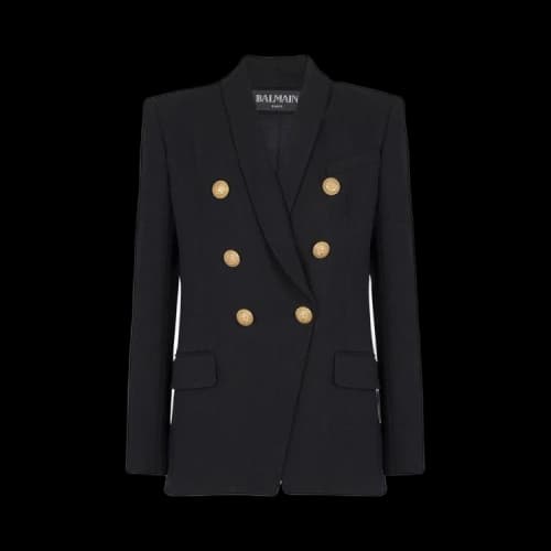Balmain Double Breasted Blazer 'Black'