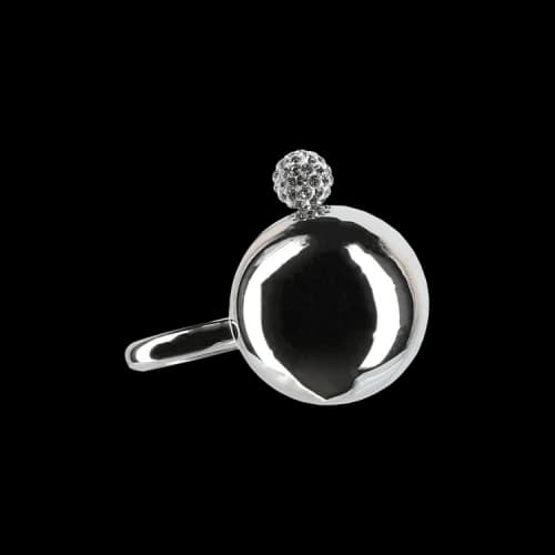 Givenchy 4G Medium Pearl Ring 'Silver'
