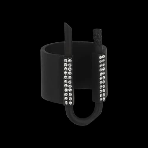 Givenchy U-Lock Crystal Ring 'Black'