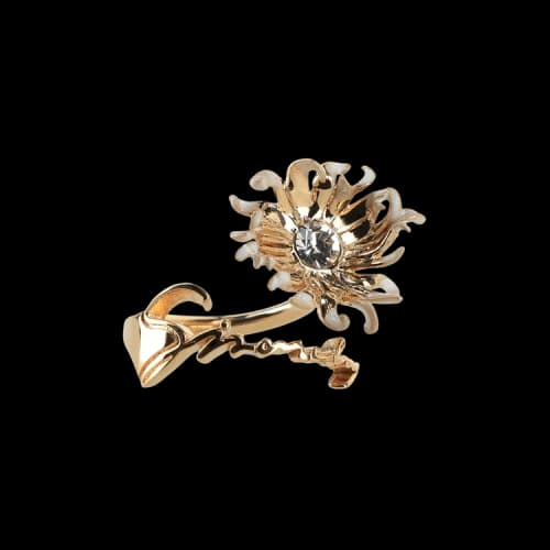 Givenchy Daisy Ring 'Gold/White'