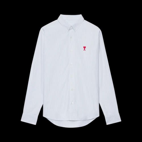 Ami Button-Down Shirt 'Black/White'
