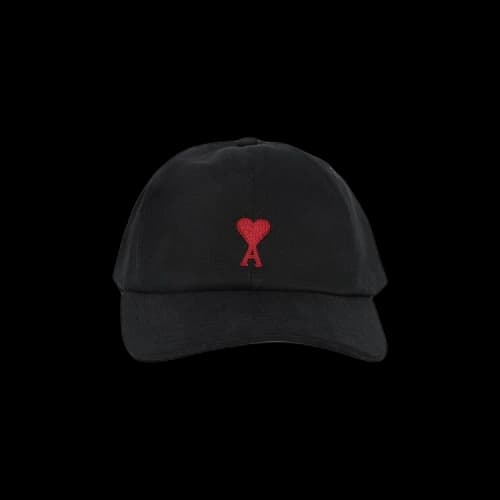 Ami Embroidered Cap 'Black'