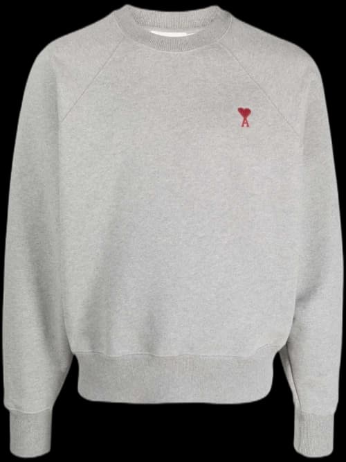 Ami Paris Ami De Coeur Crewneck Grey