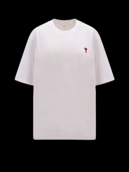 Ami Paris Ami De Coeur Tee White