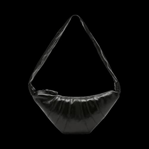 Lemaire Medium Croissant Bag 'Obsidian Green'