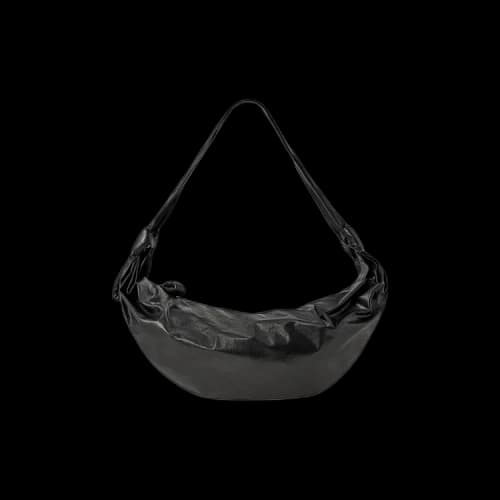 Lemaire Large Soft Croissant Bag 'Black'