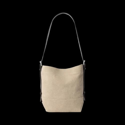 Lemaire Small Belted Tote 'Dark Linen'