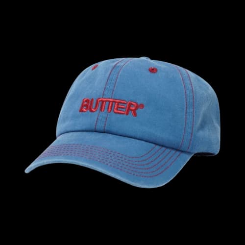 Butter Goods Rounded Logo 6 Panel Cap 'Sky Blue'