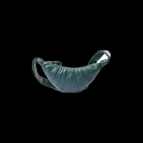 Lemaire Soft Nappa Leather Small Croissant Bag 'Myrtle Green'