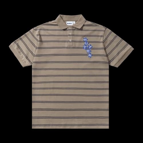 Butter Goods Stars Polo Short-Sleeve Shirt 'Khaki'