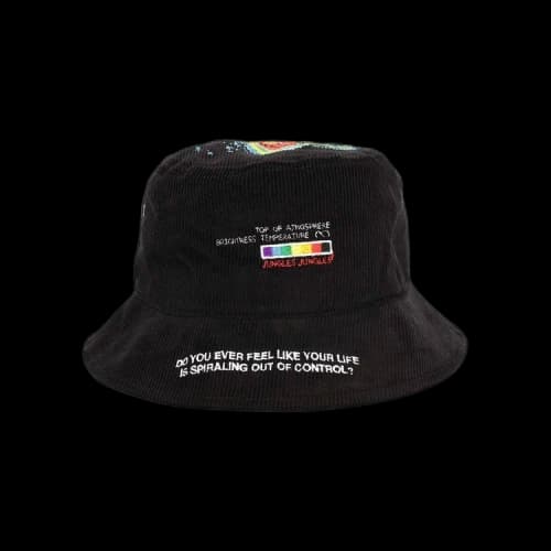 Jungles Spiralling Bucket Hat 'Black'