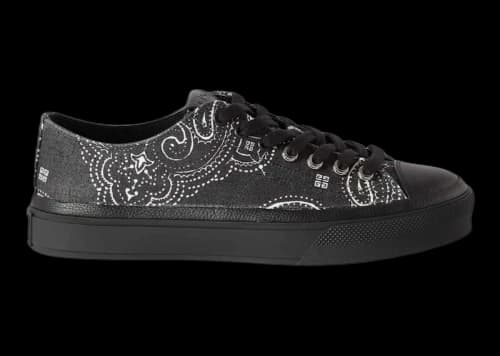 Givenchy City Low-Top In 4G Bandana Black White