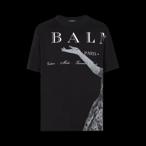 Balmain Jolie Madame Printed T-Shirt 'Black'