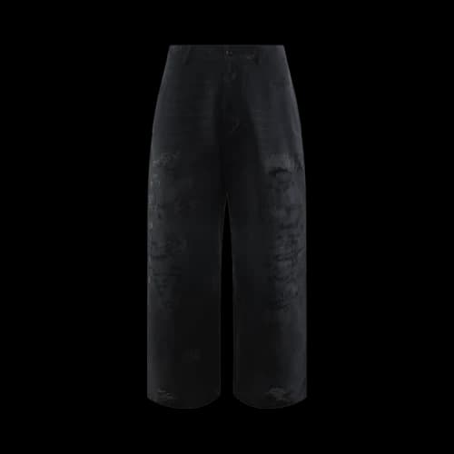 Acne Studios Regular Fit Mended Trousers 'Black'