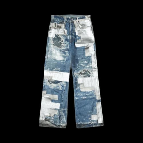 Acne Studios Printed Tape Jeans 'Blue'