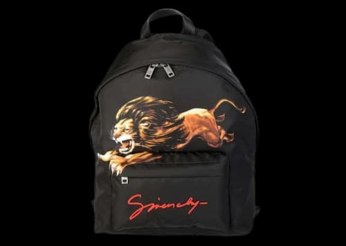 Givenchy Leo Print Backpack Black