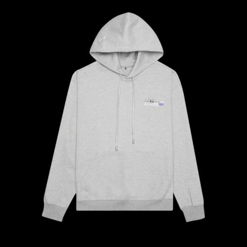 Ader Error Foil Tape Logo Hoodie 'Grey'