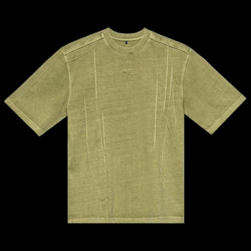 Ader Error Needle Logo T-Shirt 'Khaki'