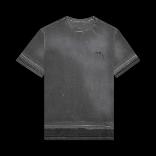 Ader Error Needle Logo Layered T-Shirt 'Charcoal'