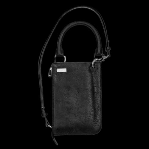 Ader Error Cow Leather Tote Bag 'Black'